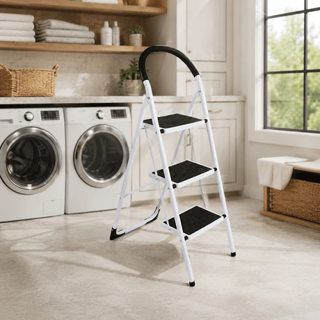 Kumtel Ladder & Access Equipment Kumtel 3-Step Folding Household Ladder with 150kg Capacity - KMM-30