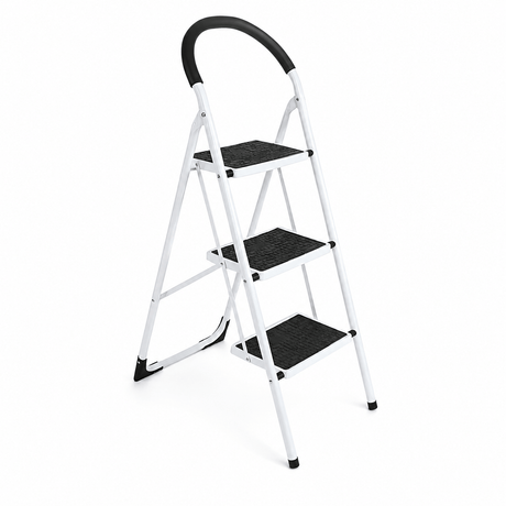 Kumtel Ladder & Access Equipment Kumtel 3-Step Folding Household Ladder with 150kg Capacity - KMM-30