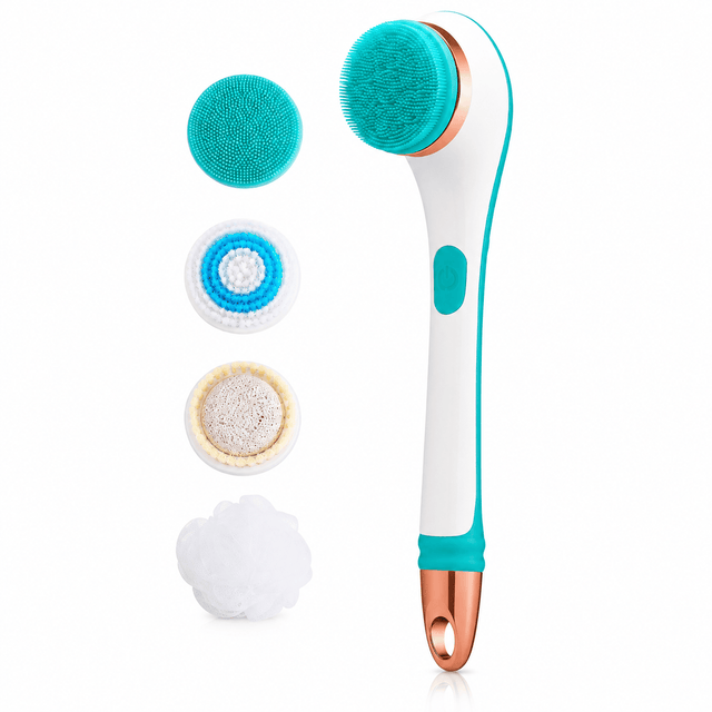 Kumtel Personal Care Tools Kumtel 4-in-1 Rechargeable Bath & Body Scrub Brush 2.2W - HBS-02