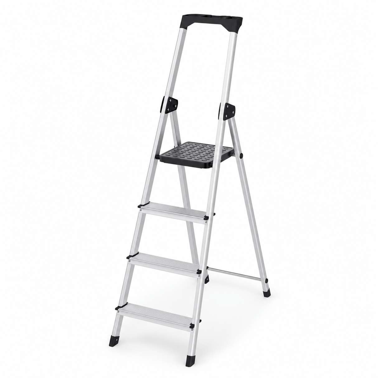 Kumtel Ladder & Access Equipment Kumtel 4-Step Foldable Aluminium Ladder with Tool Tray 150kg - KMM-45