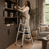 Kumtel Ladder & Access Equipment Kumtel 4-Step Folding Household Ladder with 150kg Capacity - KMM-40