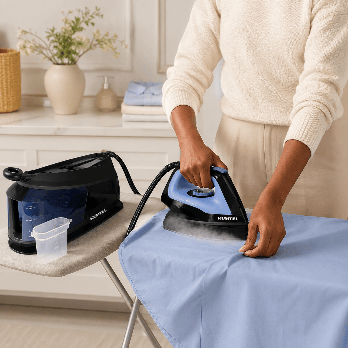 Kumtel Electric Iron Kumtel 5-Bar Ceramic Steam Station Iron 2400W - HSS-01