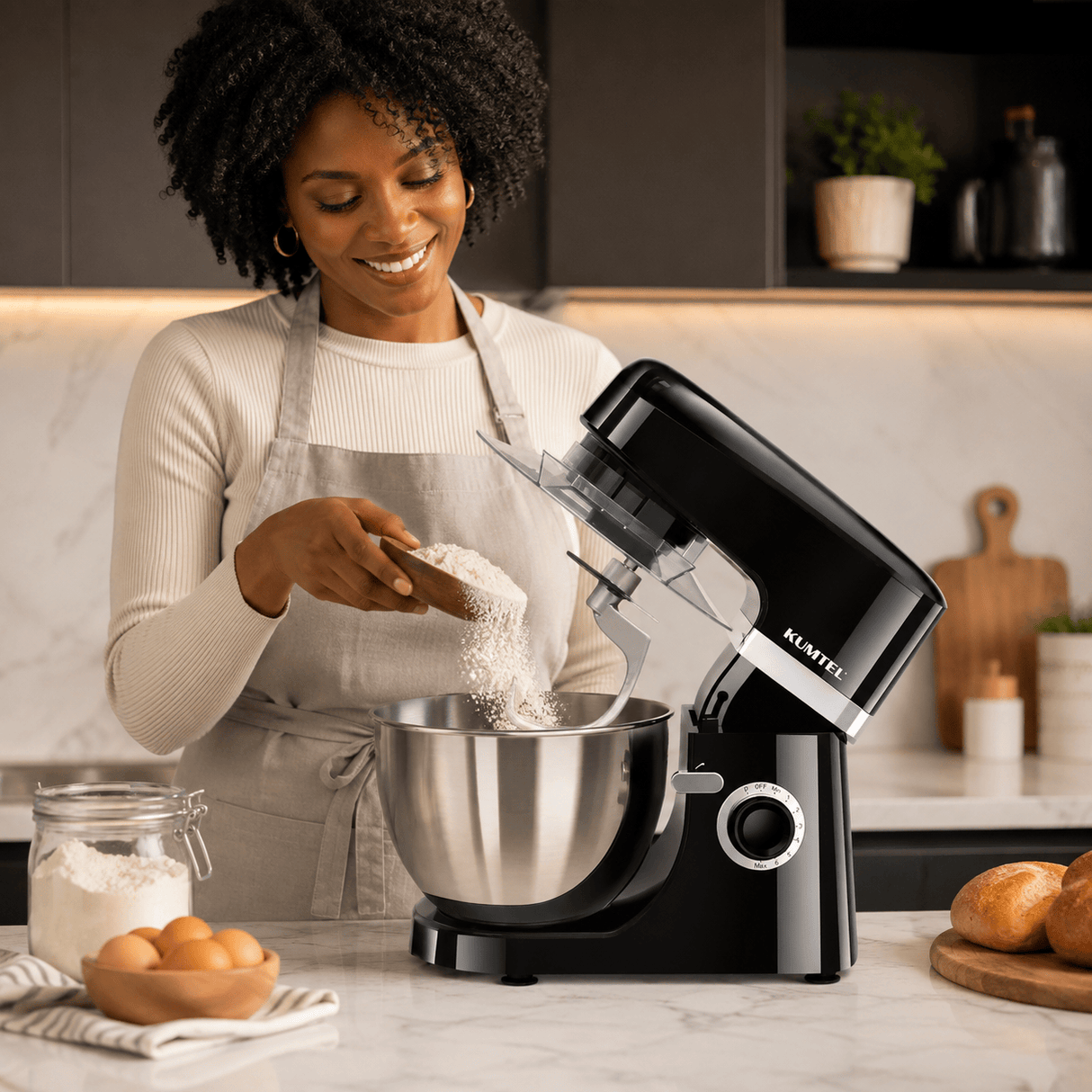 Kumtel Kitchen Appliances Kumtel 5L 8-Speed Stand Mixer with Dough Hook 1800W Max - HSM-01