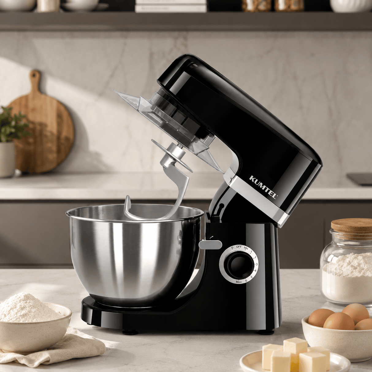 Kumtel Kitchen Appliances Kumtel 5L 8-Speed Stand Mixer with Dough Hook 1800W Max - HSM-01