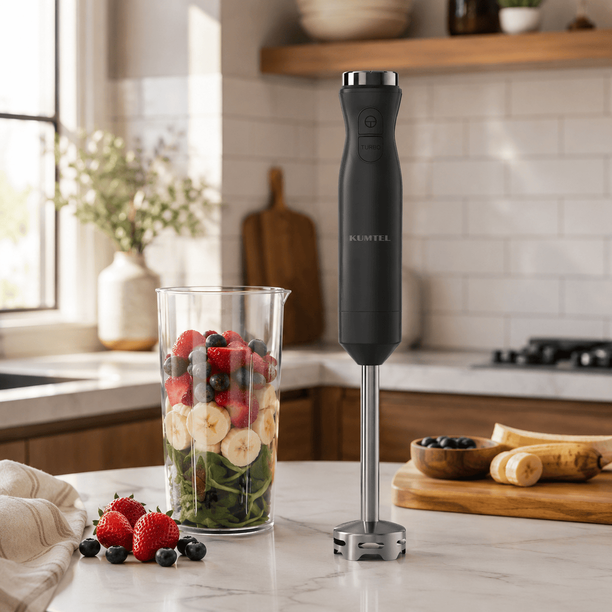 Kumtel Kitchen Appliances Kumtel 6-Speed Hand Blender with Multi-Chopper & Turbo 1000W - HHB-10