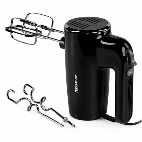 Kumtel Kitchen Appliances Kumtel 6-Speed Hand Mixer with Turbo and Dough Hooks 300W - HHM-01