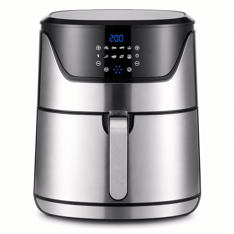 Kumtel Kitchen Appliances Kumtel 6L Stainless Steel Digital Rapid-Air Air Fryer with Digital Controls 1800W - HAF-08