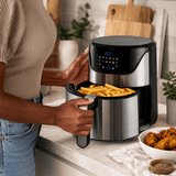 Kumtel Kitchen Appliances Kumtel 6L Stainless Steel Digital Rapid-Air Air Fryer with Digital Controls 1800W - HAF-08