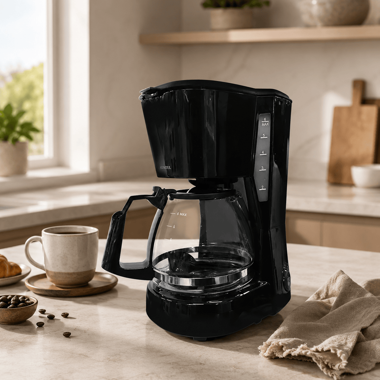 Kumtel Kitchen Appliances Kumtel 750ml Drip Coffee Maker with Keep-Warm and Auto Shut-Off 600W - HFCM-03