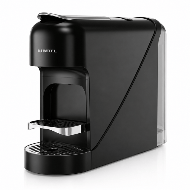 Kumtel Kitchen Appliances Kumtel 900ml Capsule Coffee Machine with One-Touch Control 1400W - HCM-03