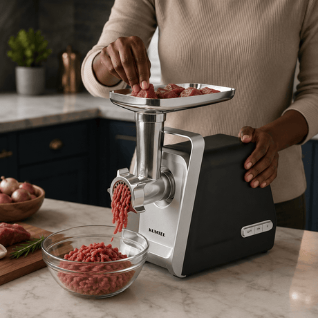 Kumtel Kitchen Appliances Kumtel Meat Grinder with Reverse and Sausage Kit 1600W Max - HMG-04