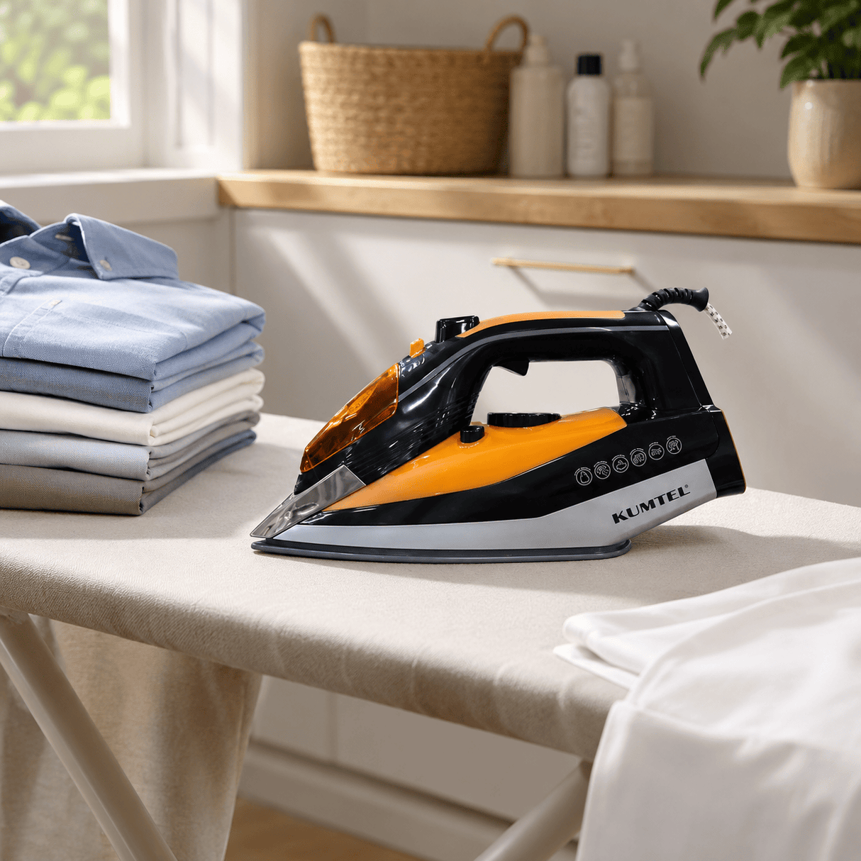Kumtel Electric Iron Kumtel Non-Stick Steam Iron with Vertical Steam 2500W - HMU-02