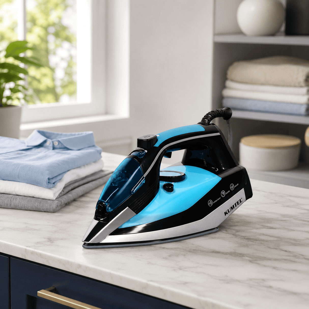 Kumtel Electric Iron Kumtel Non-Stick Steam Iron with Vertical Steam 2500W - HMU-02