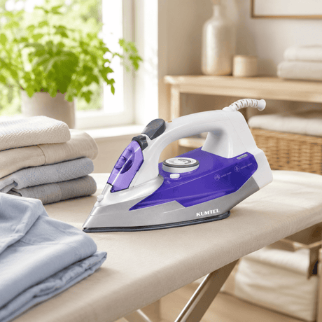 Kumtel Electric Iron Kumtel Teflon Steam Iron with Vertical Steam 2200W - HMU-01