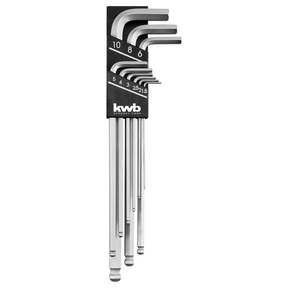 Kwb Wrenches Kwb Extra Long 9 Pieces Hexagon Key Set - 147600