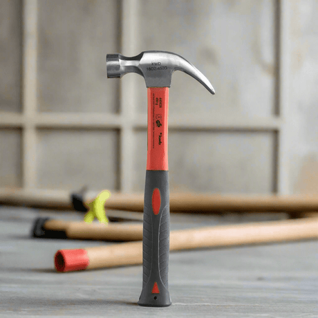 Kwb Hammers Mallets & Sledges Kwb Fibreglass Handle 450g Claw Hammer - 445826