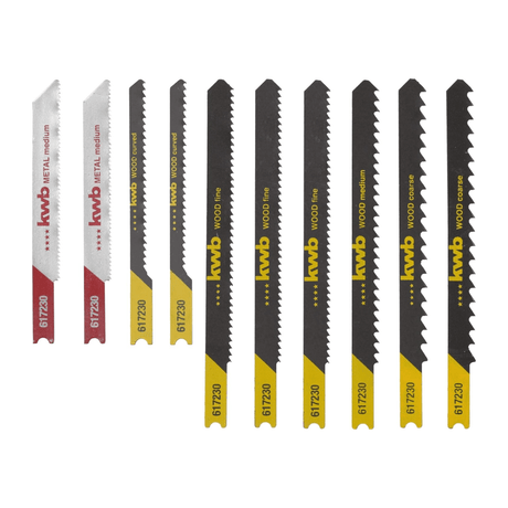 Kwb Saw Blades Kwb Jigsaw Blade Set - 10 Pieces