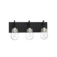 Langdon Mills Lamps & Lightings Langdon Mills Barnsley Seeded Glass Three Lamp Vanity Light