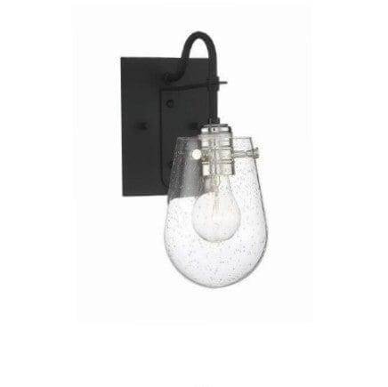 Langdon Mills Lamps & Lightings Langdon Mills Barnsley Seeded Glass Wall Sconce Light