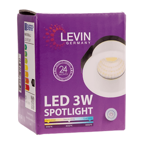 Levin Outdoor Lighting Levin LED 30mm 4000K Mini Spot Warm White Light - 3W