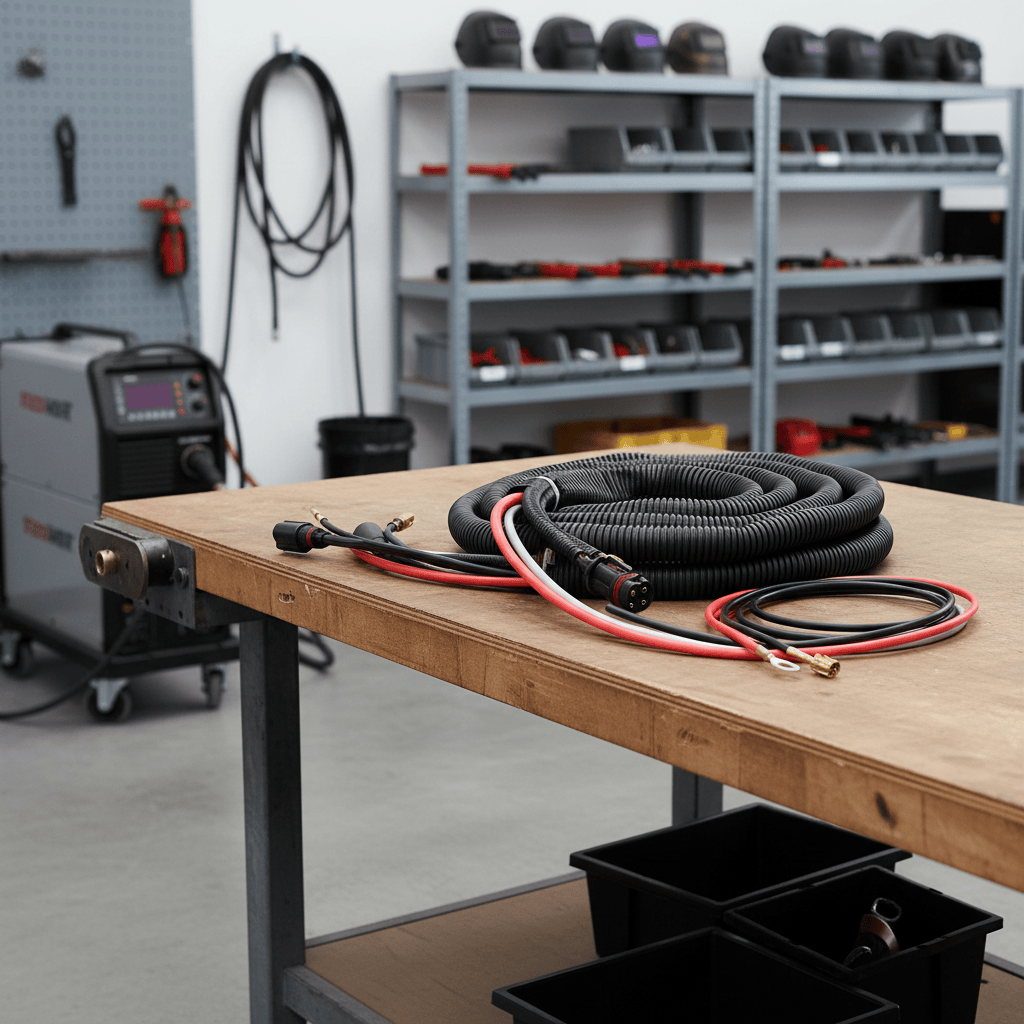 Lincoln Welding Machine & Accessories Lincoln Electric 15m Interconnection Cable Assembly for PWF/LWF Wire Feeders, 70mm² - K60010-70-15M