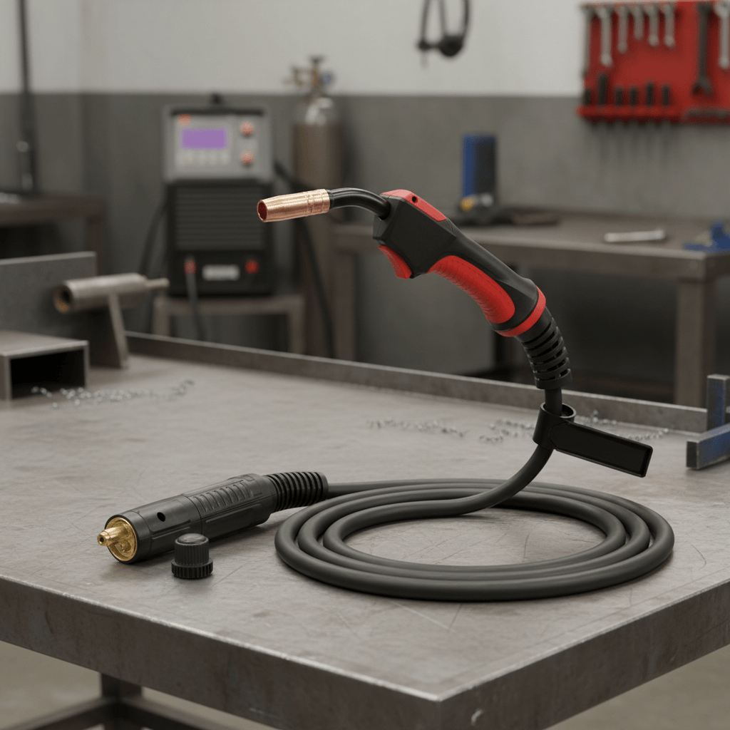 Lincoln Welding Machine & Accessories Lincoln Electric 4m Work Cable with Clamp, 70mm² and M10 Lug - K60027-70-4M