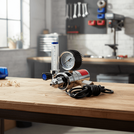 Lincoln Welding Machine & Accessories Lincoln Electric CO₂ Gas Regulator and Flow Meter with 220V Heater - K600124220