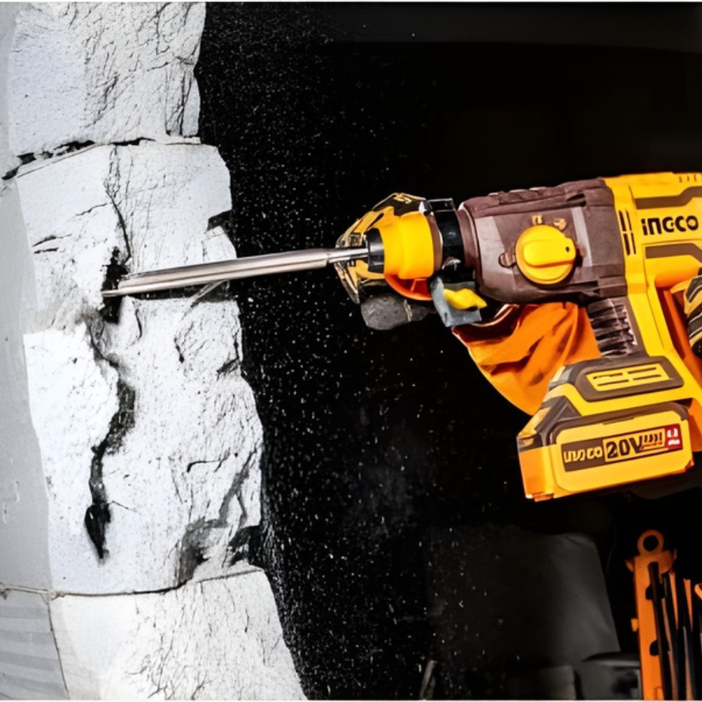 Ingco 20V Lithium-Ion Brushless Cordless Rotary Hammer -  CRHLI21228