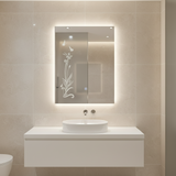 Rectangular Led Touch Screen Bathroom Mirror 60cm x 45cm