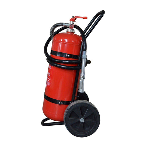 Lords Fire Extinguisher Lords 90% Dry Powder Mobile Trolley Extinguisher 100kg