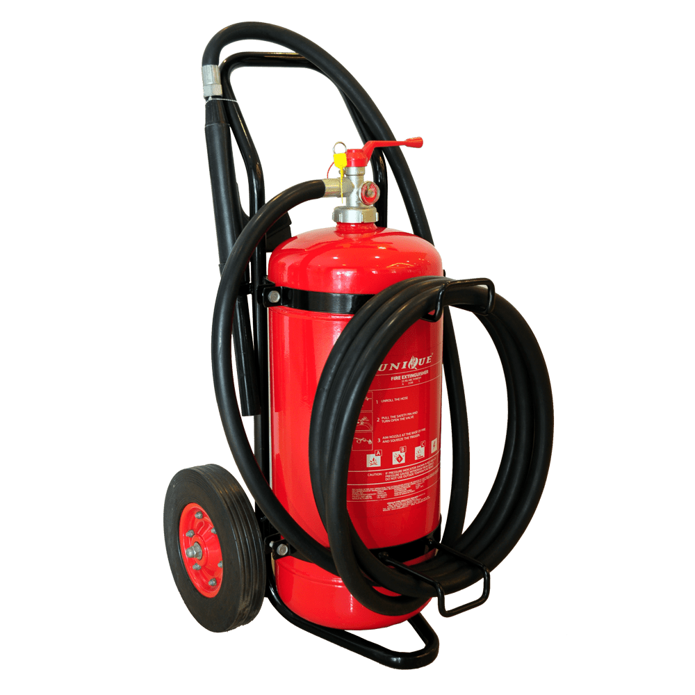 Be Prepared For Any Fire Emergency With The Lords 90 Multi Use Dry Powder Mobile Trolley 