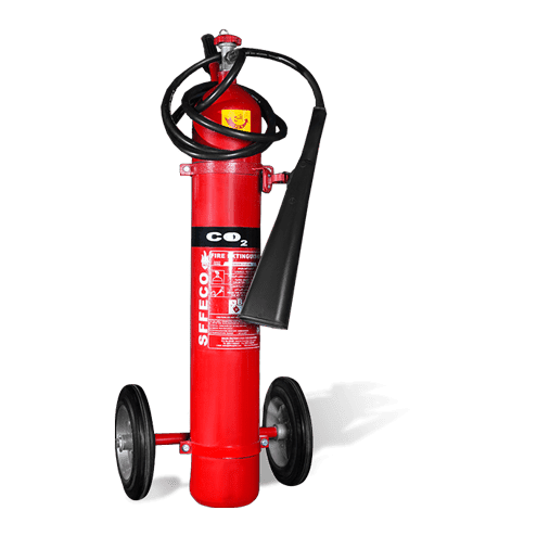 Lords Fire Extinguisher Lords CO2 Mobile Trolley Extinguisher 10kg