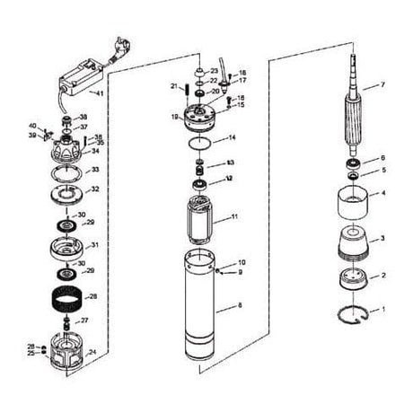 LuckyPro Centrifugal Pumps LuckyPro Short Submersible Pump 1HP, 1.5HP & 2HP - MSK/1, MSK/2 & MSK/3