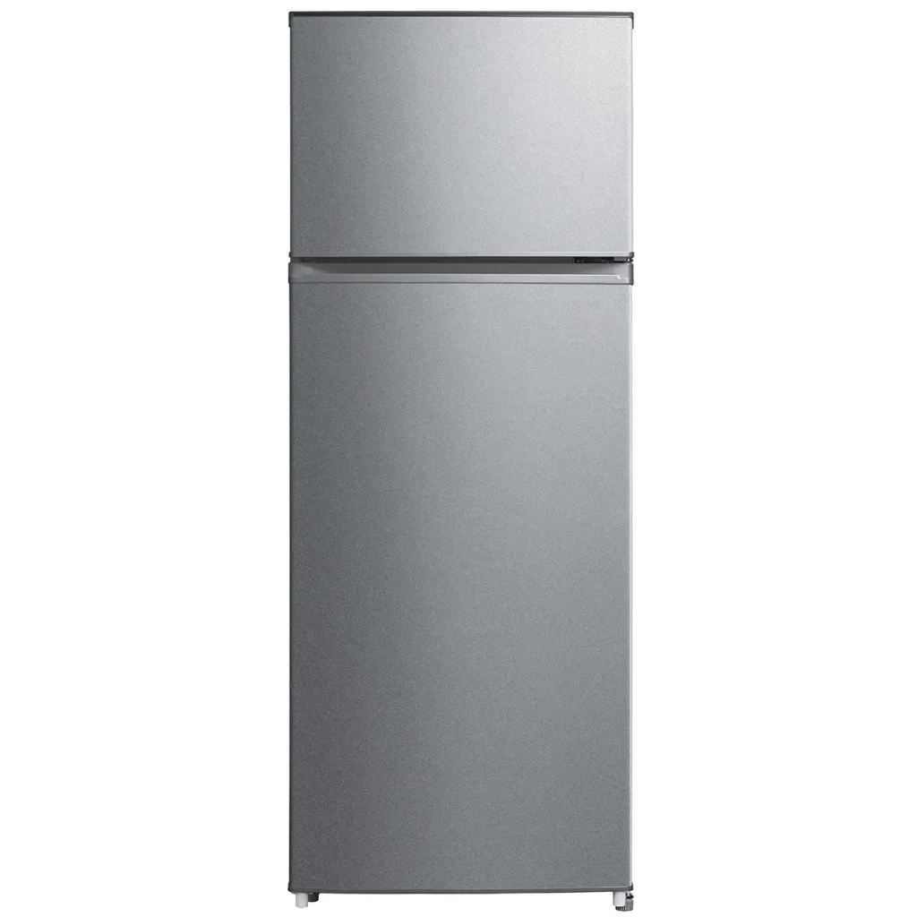 Luxell Refrigerators & Freezers Luxell 204L Top-Mount Refrigerator with Glass Shelves, Dark Silver - LXTF-210SL