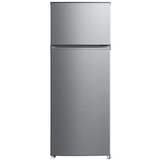 Luxell Refrigerators & Freezers Luxell 204L Top-Mount Refrigerator with Glass Shelves, Dark Silver - LXTF-210SL
