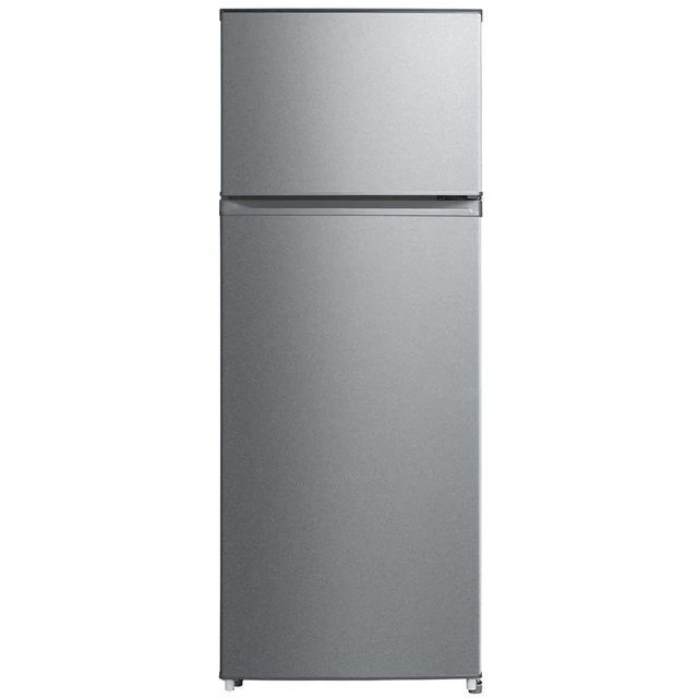 Luxell Refrigerators & Freezers Luxell 204L Top-Mount Refrigerator with Glass Shelves, Dark Silver - LXTF-210SL