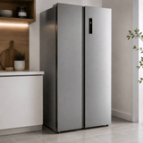 Luxell Refrigerators & Freezers Luxell 510L No-Frost Side-by-Side Refrigerator with Digital Display, Inox - LXSBS-550IN