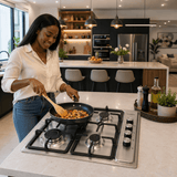 Luxell Built-In Hobs Luxell 60cm 4-Burner Stainless Steel Built-In Gas Hob with Gas Safety - LX-410BF