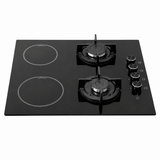 Luxell Built-In Hobs Luxell 60cm 4-Zone Mixed Hob with 2 Gas Burners & 2 Electric Zones - V6-22PYF-22