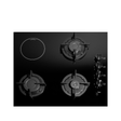 Luxell Built-In Hobs Luxell 60cm 4-Zone Mixed Hob with 3 Gas Burners & 1 Electric Zone - V6-22PYF-31
