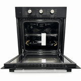 Luxell Built-In Ovens Luxell 60cm 54L Black Glass Built-In Electric Oven with Convection & 8 Cooking Functions - A6-SF3