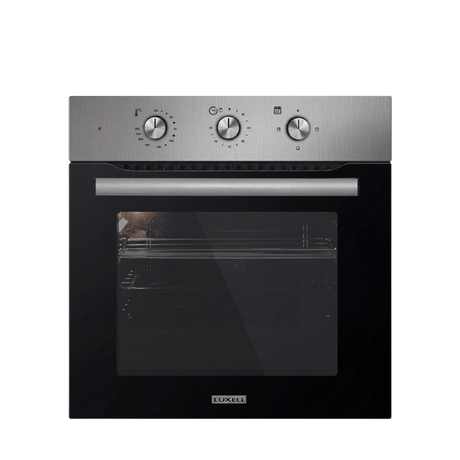 Luxell Built-In Ovens Luxell 60cm 55L Built-In Electric Oven with 9 Programs & Turbo Fan, Stainless Steel - B66-SF3 (MT) INOX