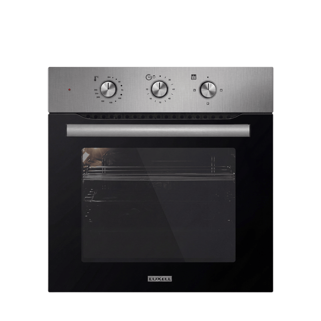 Luxell Built-In Ovens Luxell 60cm 55L Built-In Electric Oven with 9 Programs & Turbo Fan, Stainless Steel - B66-SF3 (MT) INOX