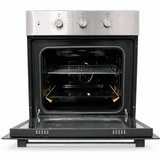 Luxell Built-In Ovens Luxell 60cm 55L Built-In Electric Oven with 9 Programs & Turbo Fan, Stainless Steel - B66-SF3 (MT) INOX