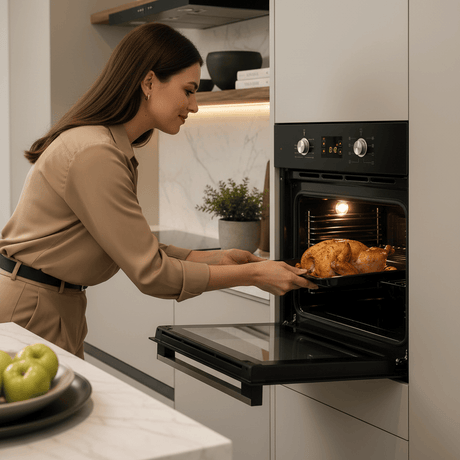 Luxell Luxell 60cm 57L Digital Built-In Electric Oven with Turbo Fan, Anthracite Glass - B66-SF3 (DDT)