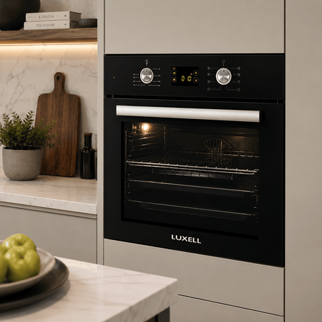 Luxell Luxell 60cm 57L Digital Built-In Electric Oven with Turbo Fan, Anthracite Glass - B66-SF3 (DDT)