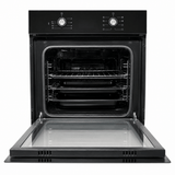 Luxell Built-In Ovens Luxell 60cm 57L Digital Built-In Electric Oven with Turbo Fan, Anthracite Glass - B66-SF3 (DDT)
