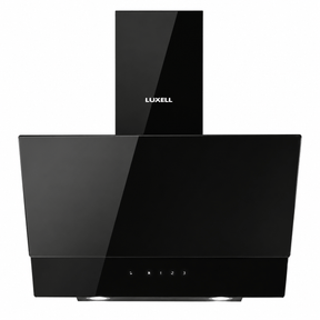 Luxell Wall-mounted angled cooker hood Luxell 60cm Angled Glass Cooker Hood with 650m³/h Extraction & Touch Control - DA6-835