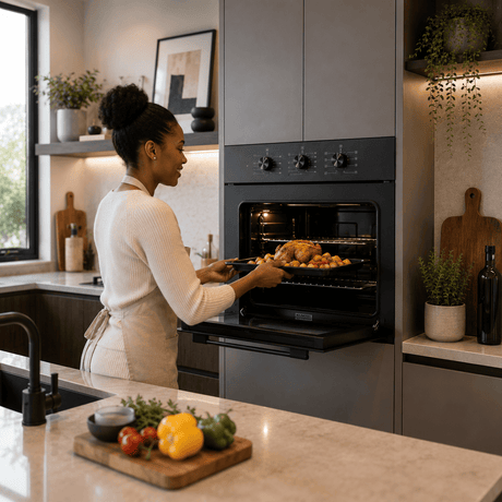 Luxell Built-In Ovens Luxell 60cm Built-In Electric Oven with Convection & 8 Cooking Programs Matte Black - B66-SF2-MB