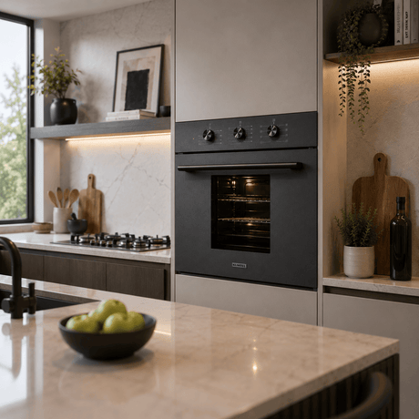 Luxell Built-In Ovens Luxell 60cm Built-In Electric Oven with Convection & 8 Cooking Programs Matte Black - B66-SF2-MB